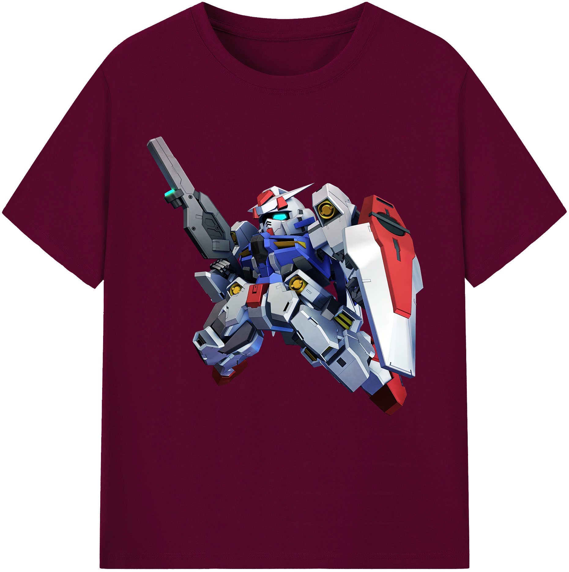 （画像用） 機動戦士ガンダム Mobile Suit Gundam レディースカジュアルプリントTシャツ（綿100％）